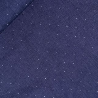 Baumwolle - Jeans - Pailette - blau