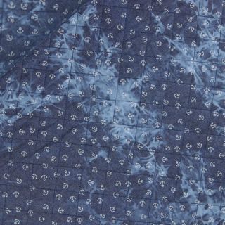 Baumwollstepper - Anker - blau