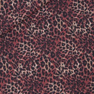 Baumwolle - Leo - bordeaux - schwarz - beige