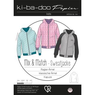 Schnittmuster - ki - ba - doo - Mix &amp; Match - Sweatjacke - Kids