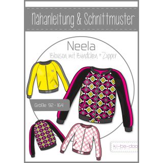 Schnittmuster - ki - ba - doo - Neela - Raglan - Blouson - Girls