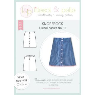 Schnittmuster - Lillesol &amp; Pelle - Lillesol Basics  No. 11 - Knopfrock - Girls