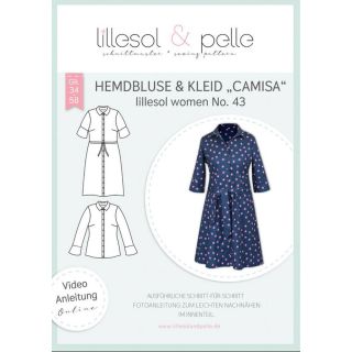 Schnittmuster - Lillesol &amp; Pelle - Lillesol Women No. 43 - Hemdbluse &amp; Kleid - Camisa