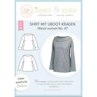 Schnittmuster - Lillesol &amp; Pelle - Lillesol Women No. 47 - Shirt mit U-Boot Kragen