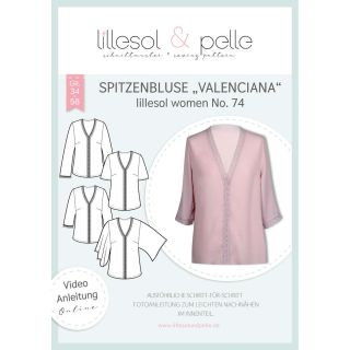 Schnittmuster - Lillesol &amp; Pelle - Lillesol Woman No. 74 - Spitzenbluse - Valenciana