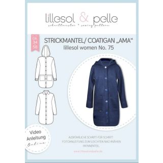 Schnittmuster - Lillesol &amp; Pelle - Lillesol Women No. 75 - Strickmantel/Coatigan - AMA