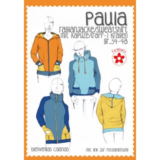 Schnittmuster - Farbenmix - Paula - Raglanjacke / Sweatshirt - Damen