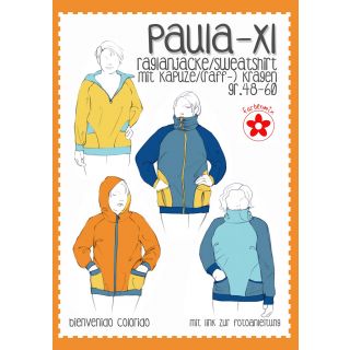Schnittmuster - Farbenmix - Paula XL - Raglanjacke / Sweatshirt - Damen