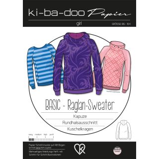 Schnittmuster - ki - ba - doo - Basic - Raglan Sweater - Kids