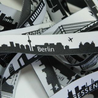 Webband - Skyline Berlin - schwarz/weiß