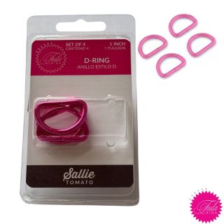 Tula Pink - D-Ring 25mm klein - pink