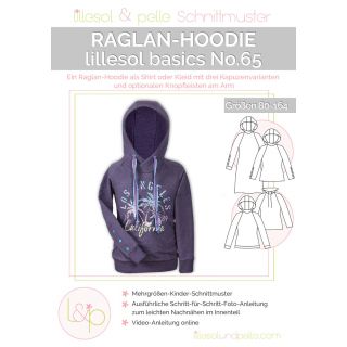 Schnittmuster - Lillesol &amp; Pelle - Basics No. 65 - Raglan-Hoodie