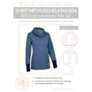 Schnittmuster - Lillesol &amp; Pelle - Lillesol Women No. 32 - Shirt mit Kuschelkragen 