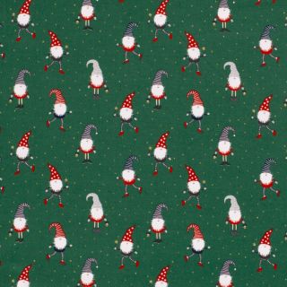 Baumwolle - Weihnachten - Weihnachtswichtel - grün