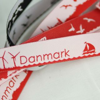 Webband - Skyline Danmark - rot/weiß