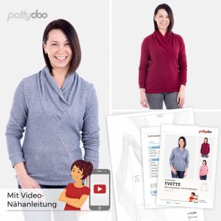 Schnittmuster - pattydoo - Yvette - Damenpullover mit Schalkragen