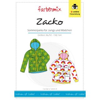 Schnittmuster - Farbenmix - Zacko - Sommerparka - Kids