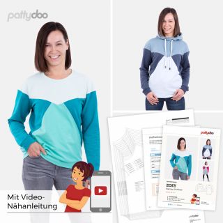 Schnittmuster - pattydoo - Zoey - Colourblock-Pullover 