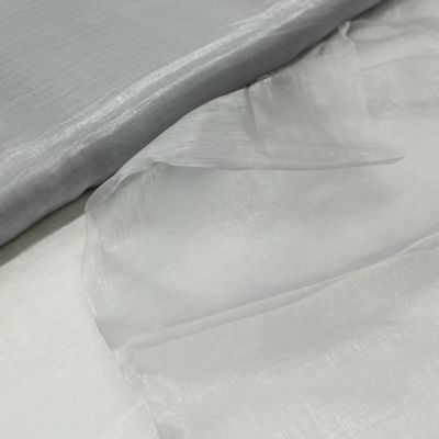 Organza - uni - silber