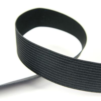 Gummiband - 30 mm - uni - schwarz