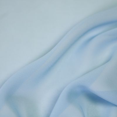 Chiffon - uni - babyblau