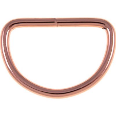 D-Ring - 40 mm - rosé-gold - 2 Stück
