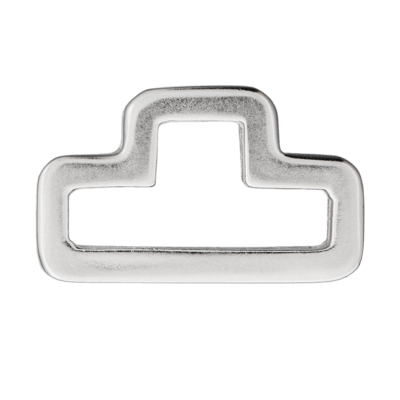 D-Ring - 40 mm - Metall - silber 